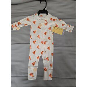 NWT Infant Pizza Slices-Themed Coveralls Size Newborn /  M+A by Monica + Andy
